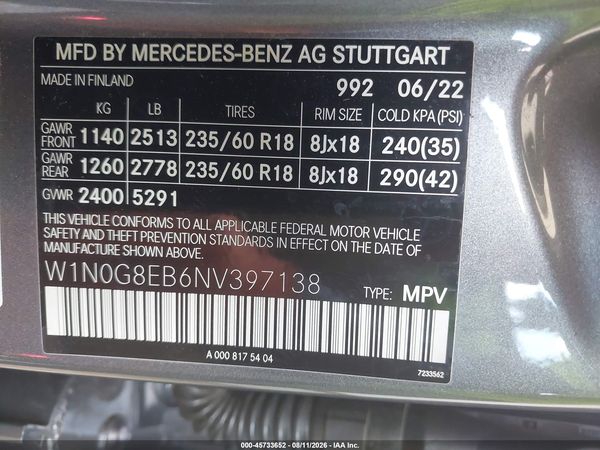 2022 MERCEDES-BENZ GLC 300 4MATIC SUV