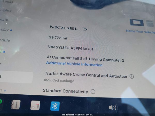 2023 TESLA MODEL 3 REAR-WHEEL DRIVE