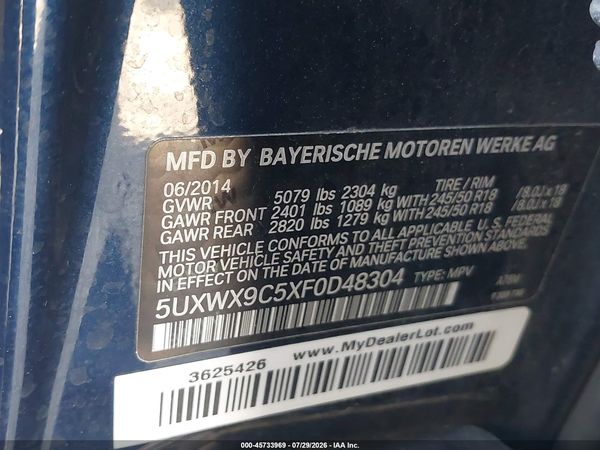 2015 BMW X3 XDRIVE28I