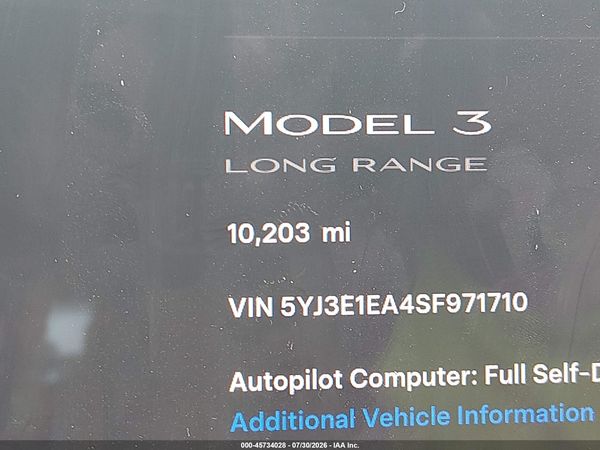 2025 TESLA MODEL 3