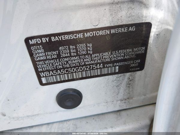 2016 BMW 528I