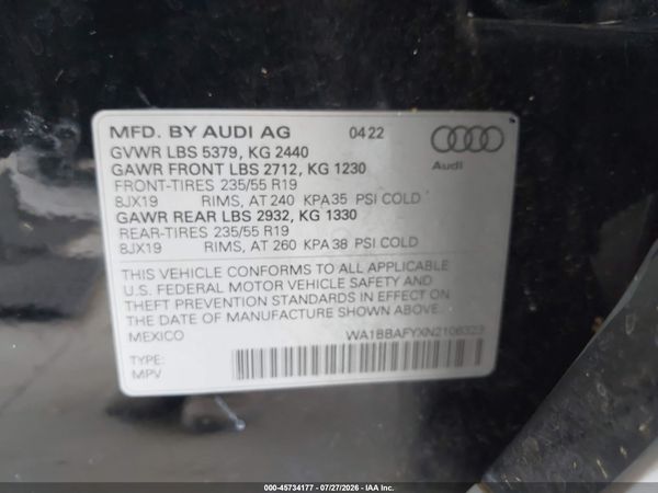 2022 AUDI Q5