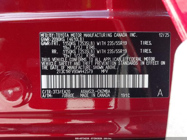 2025 TOYOTA RAV4 XLE PREMIUM