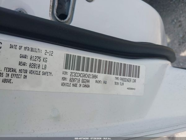 2012 CHRYSLER 300 LIMITED