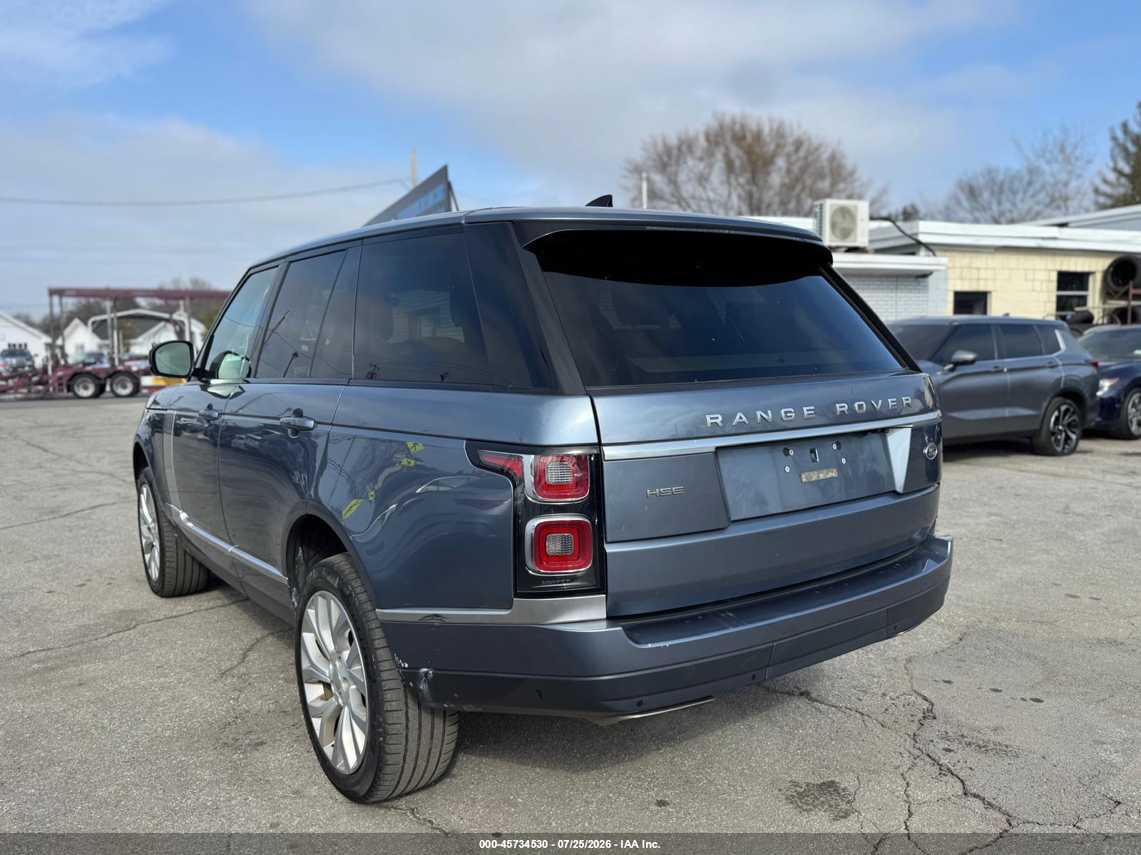 2019 LAND ROVER RANGE ROVER 3.0L V6 SUPERCHARGED HSE