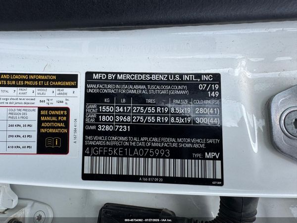 2020 MERCEDES-BENZ GLS 450 4MATIC