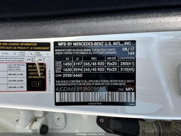2018 MERCEDES-BENZ AMG GLE 43 4MATIC