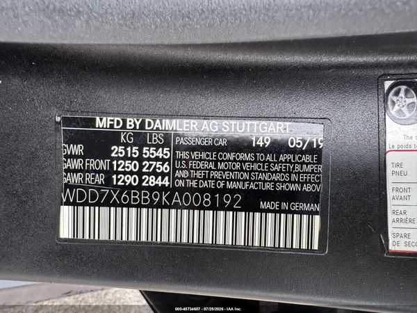2019 MERCEDES-BENZ AMG GT 53 4-DOOR COUPE AMG GT53