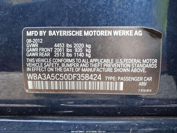 2013 BMW 328I