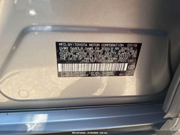2016 LEXUS LS 460