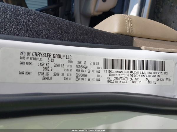 2013 DODGE DURANGO CITADEL