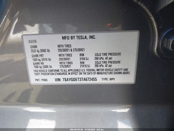 2026 TESLA MODEL Y