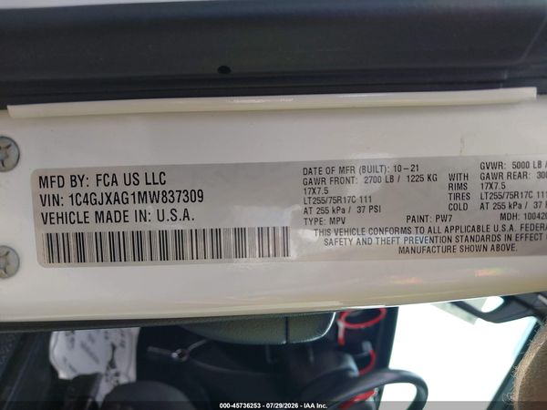 2021 JEEP WRANGLER WILLYS 4X4