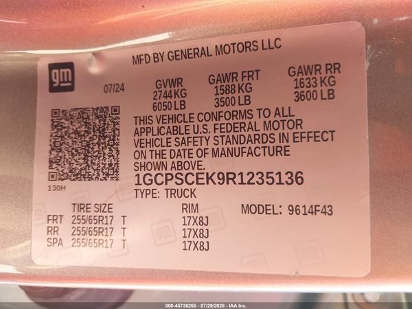 2024 CHEVROLET COLORADO 2WD LT — I9