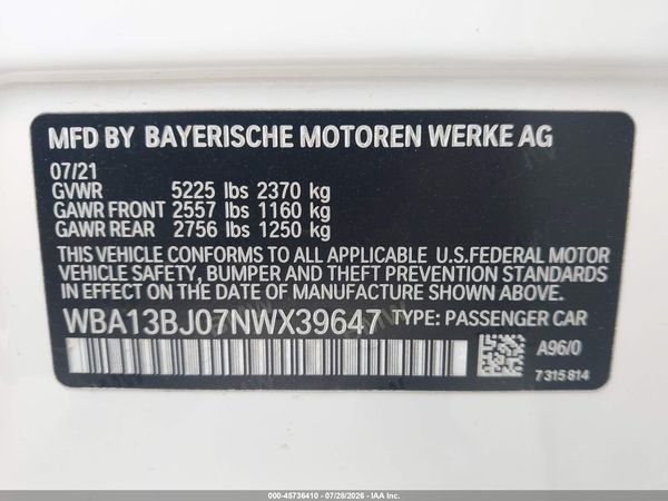 2022 BMW 530 I XDRIVE