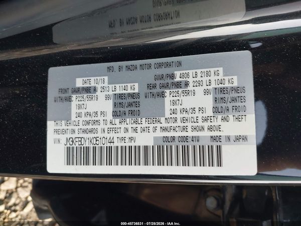 2019 MAZDA CX-5 GRAND TOURING RESERVE