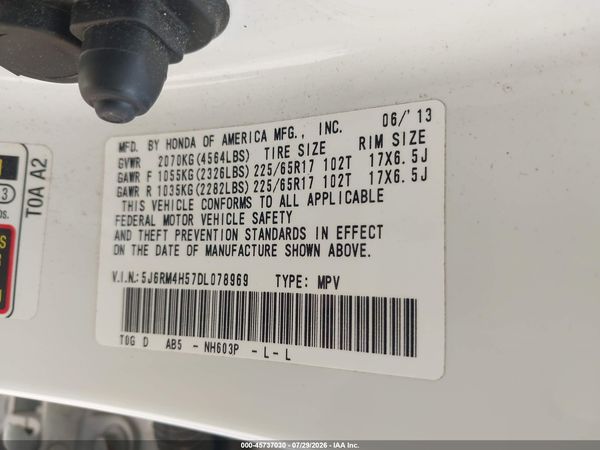 2013 HONDA CR-V EX
