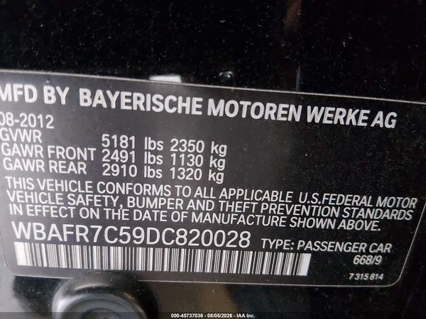 2013 BMW 535I