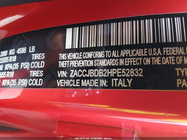 2017 JEEP RENEGADE LIMITED