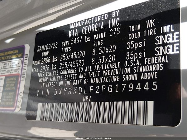 2023 KIA SORENTO SX