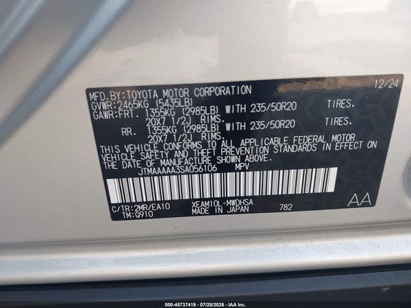 2025 TOYOTA BZ4X LIMITED