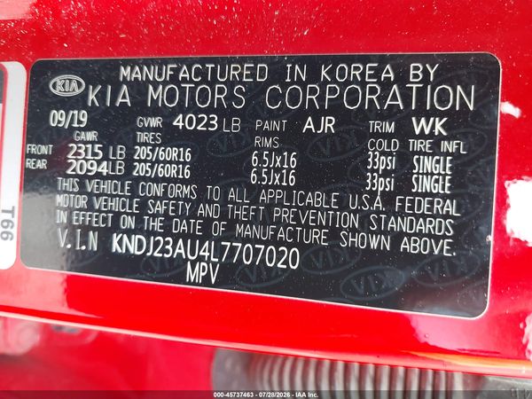 2020 KIA SOUL LX