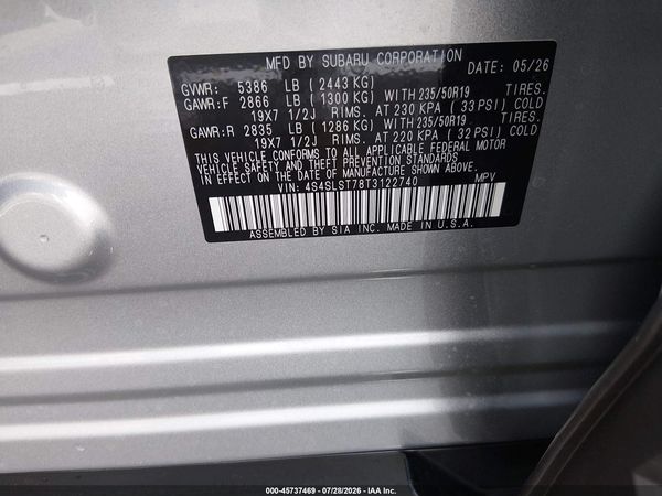 2026 SUBARU FORESTER TOURING — I9