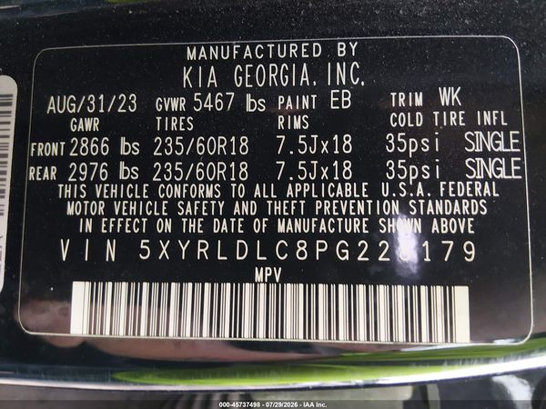 2023 KIA SORENTO X-LINE S