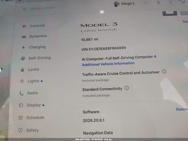 2025 TESLA MODEL 3