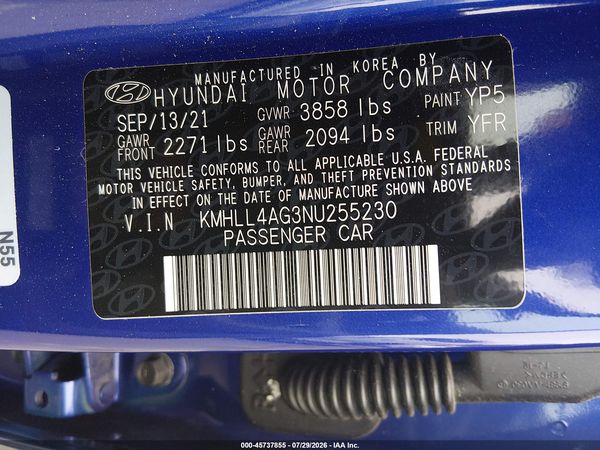2022 HYUNDAI ELANTRA SE