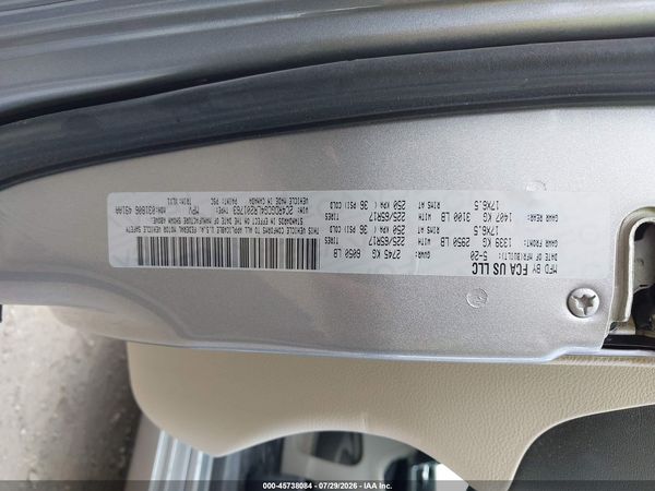 2020 DODGE GRAND CARAVAN SXT — I9