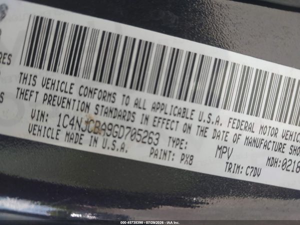 2016 JEEP COMPASS SPORT
