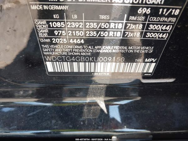 2019 MERCEDES-BENZ GLA 250 4MATIC