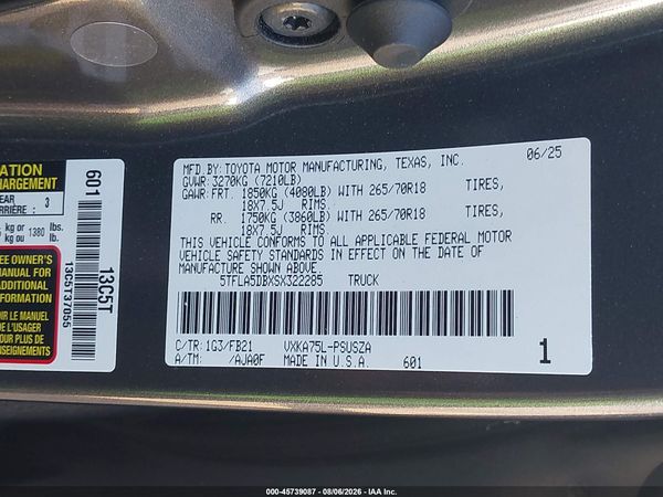2025 TOYOTA TUNDRA SR5