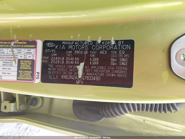 2016 KIA SOUL Plus