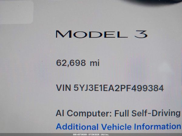 2023 TESLA MODEL 3 REAR-WHEEL DRIVE