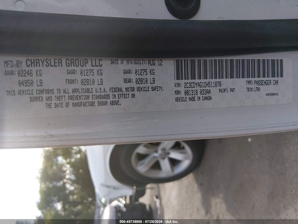 2013 DODGE CHALLENGER SXT