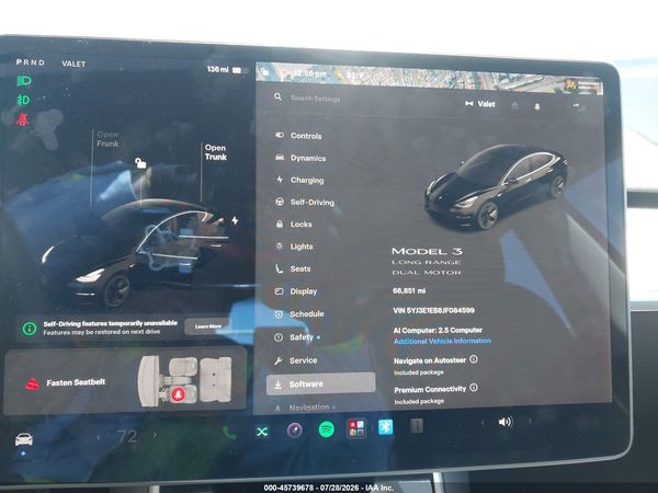 2018 TESLA MODEL 3 LONG RANGE/PERFORMANCE