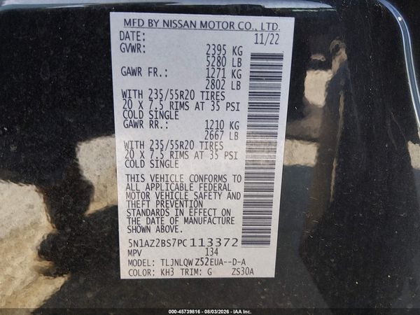 2023 NISSAN MURANO SV INTELLIGENT AWD — I9