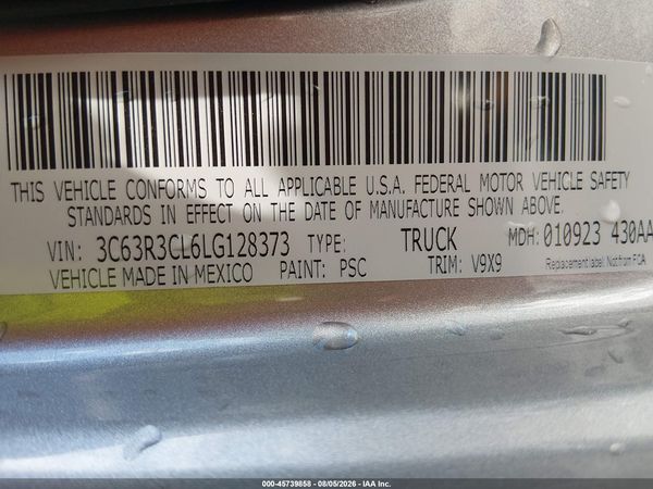 2020 RAM 3500 TRADESMAN  4X4 6'4 BOX