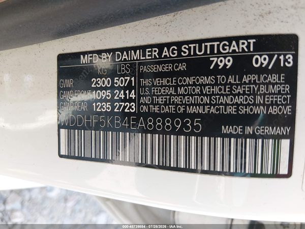 2014 MERCEDES-BENZ E 350 E350