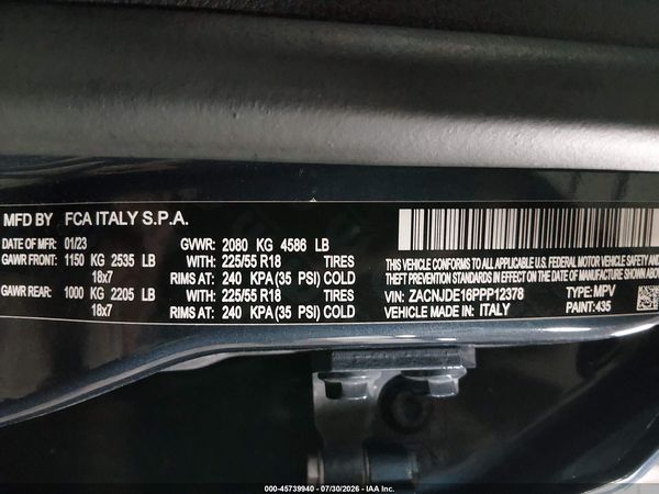 2023 JEEP RENEGADE ALTITUDE 4X4