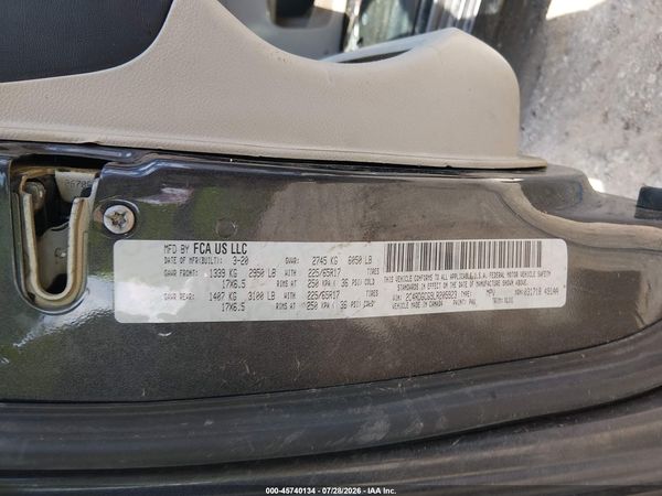 2020 DODGE GRAND CARAVAN SXT — I9