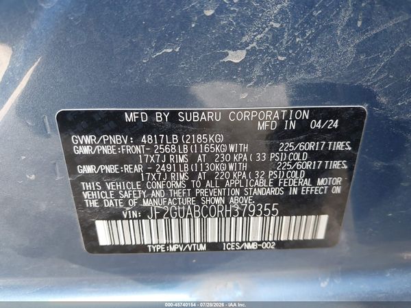 2024 SUBARU CROSSTREK Base