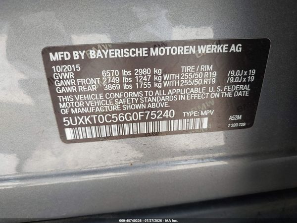 2016 BMW X5 EDRIVE XDRIVE40E