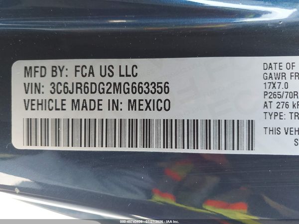 2021 RAM 1500 CLASSIC TRADESMAN  4X2 8' BOX