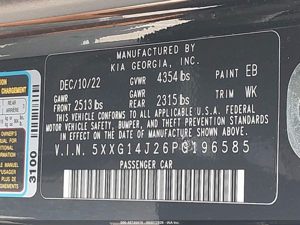 2023 KIA K5 LXS