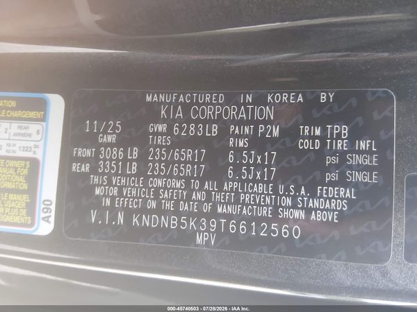 2026 KIA CARNIVAL MPV LXS