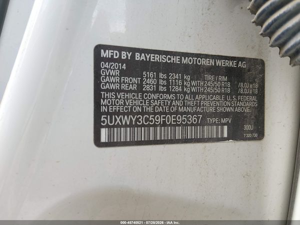 2015 BMW X3 XDRIVE28D