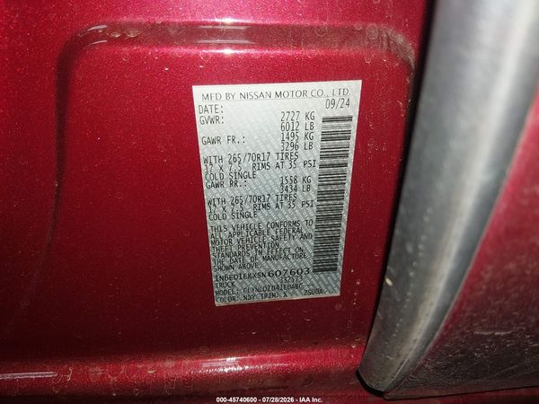 2025 NISSAN FRONTIER PRO-4X 4X4